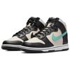 Nike Dunk High EMB Bunte Courts Herren-Sneakers Weiß Perlweiß Gewaschenes Blaugrün DO9455-200