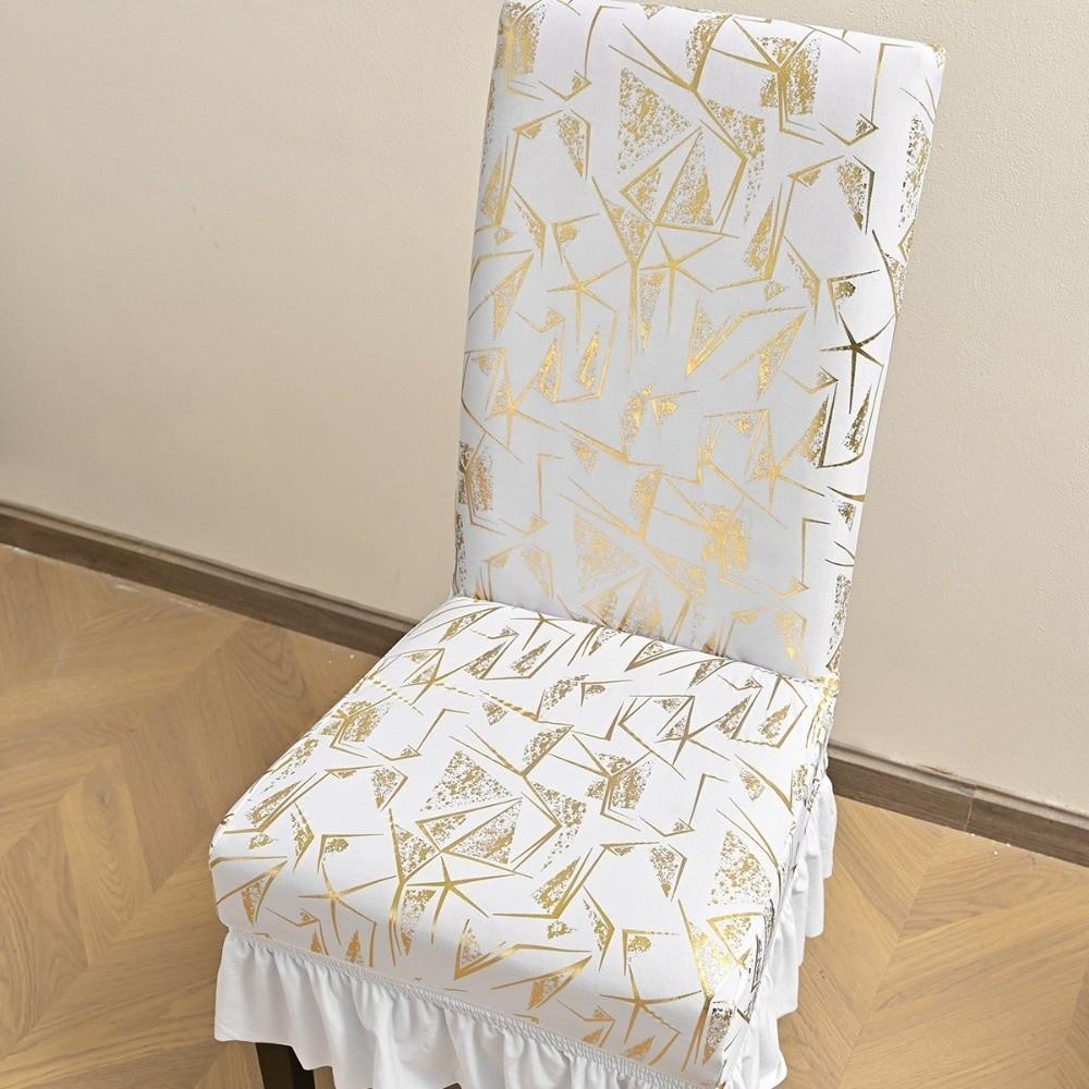 Dustproof Skirted Chair Cover Wear-resistant Dinning Seat Case Chair Slipcover  Living Room