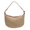Moda de Verano Simplicidad Bolsos de Paja para Mujer Bolso de Hombro de Viaje Bolsos de Playa Tejidos a Mano Bolsos Tote Femeninos de Gran Capacidad