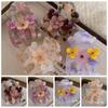 Crystal Flower Hair Clip Acetic Acid Zircon Hairgrip Elegant Small Acetate Hair Claw  Party