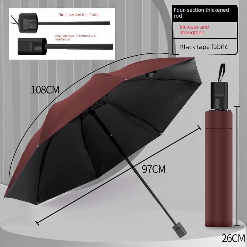 Extra-Large Umbrella for 3-5 People, Men's 70% Off Fold Manual Umbrella, Reinforced and Thickened Sunshade Umbrella, Sun Protection Umbrella