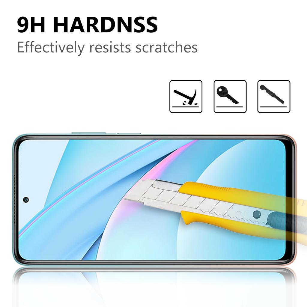 Tempered Glass Screen Protector for Xiaomi Mi 10T Lite 5G/Redmi Note 9 Pro 5G/Mi 10i 5G Arc Edge 2.5D 9H Ultra Clear Film