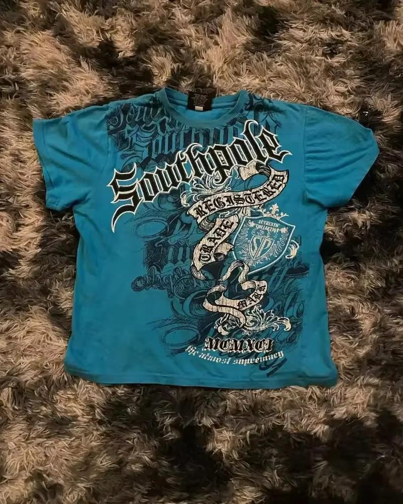 100% Cotton Y2K Affliction Style Graphic T Shirt Gothic Grunge 2000s Unisex XL