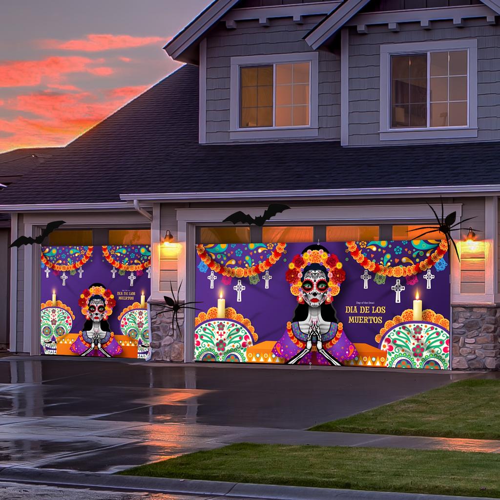 1pc Sacred Day of the Dead Decor Backdrop Outdoor Decor For Backdrop Holiday