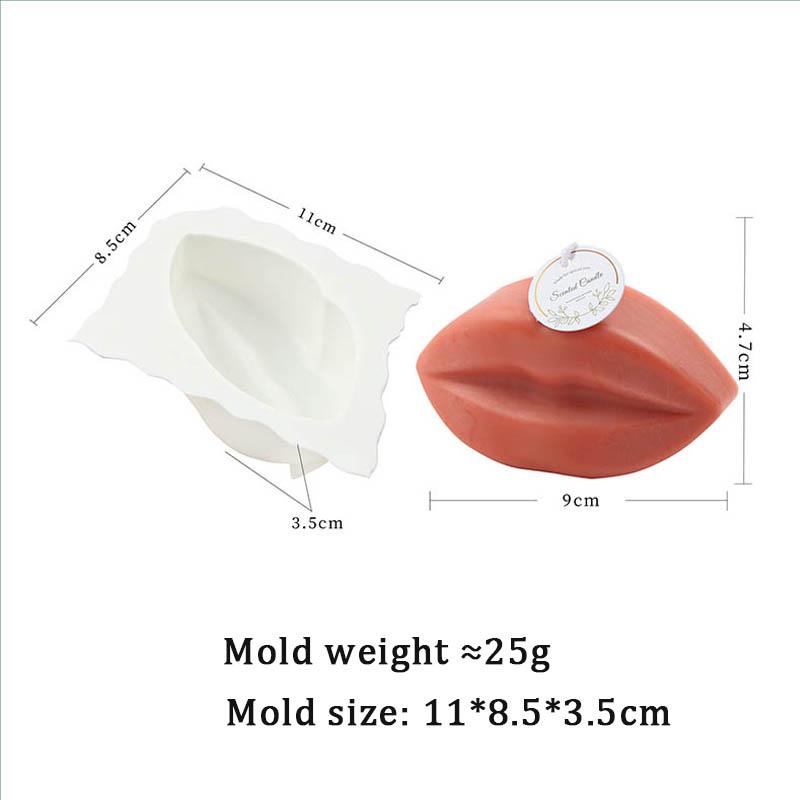 3D Bow-knot and Mouth Silicone Candle Mold Handmade Soy Wax Resin Soap Mould Scented Candle Making Molds Craft Gifts Home Decor