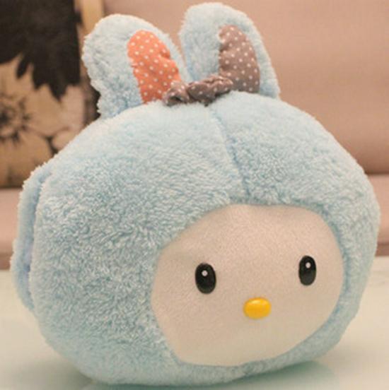 Children's Rice Ball Rabbit Hug Pillow Hand Warmer - Cute Plush Doll