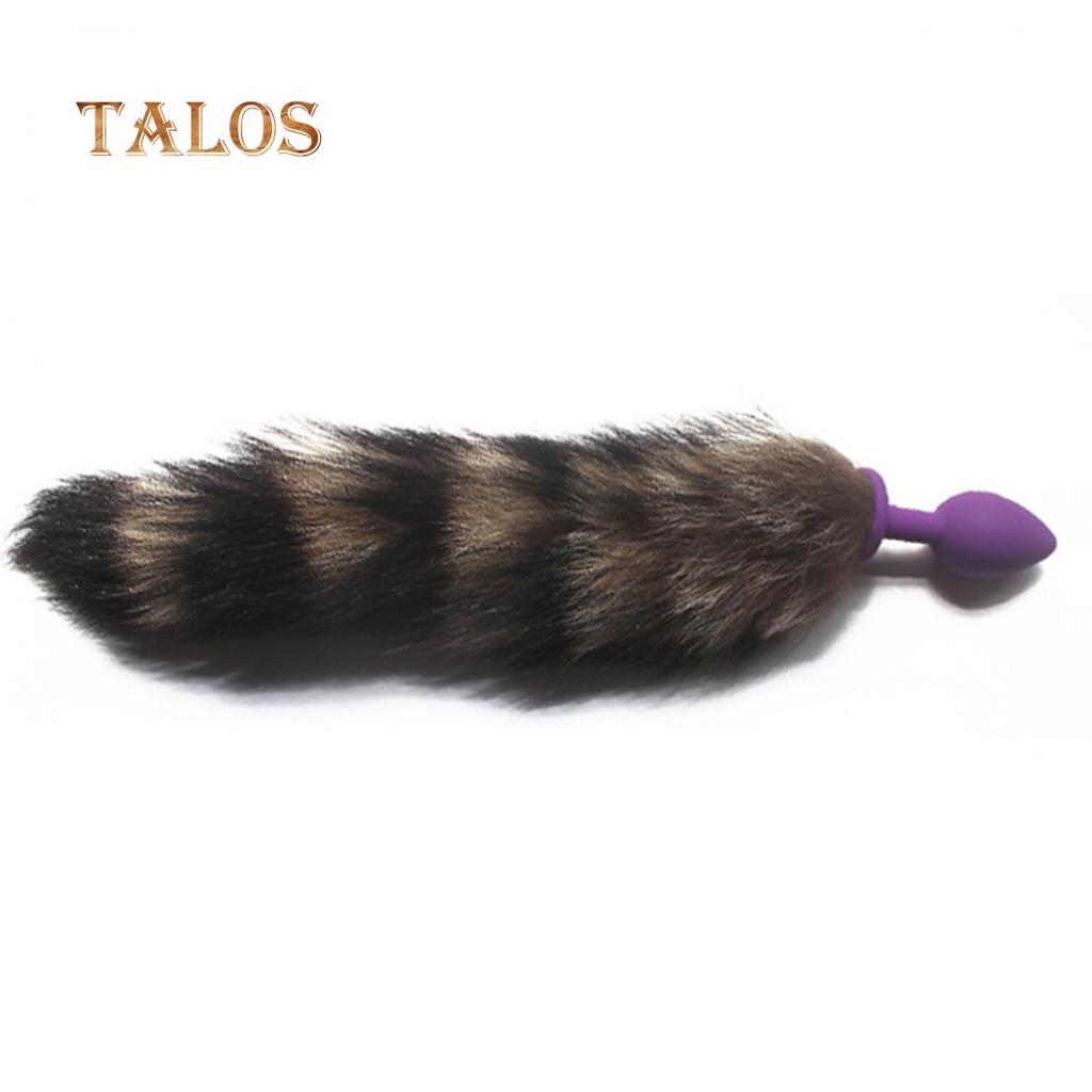 Silikonová anální zátka T-Adult Fox Tail pro dospělé Sexy hračka Masážní přístroj prostaty Sexy hračky