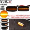 2pieces Led Dynamic Side Marker Turn Signal Light For Nissan AE50 Ambulance AWC34 STAGEA FGY33 CIMA P11 P11E R11 Presea