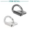 ACROPIX 20pcs D Shape Tie Down Anchor Lashing Rings for Car Truck Trailer Cargo RV Boat Silver Tone Titanium Tone