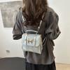 Pu Material Casual Backpack For Women With Phone Pocket For Daily Use