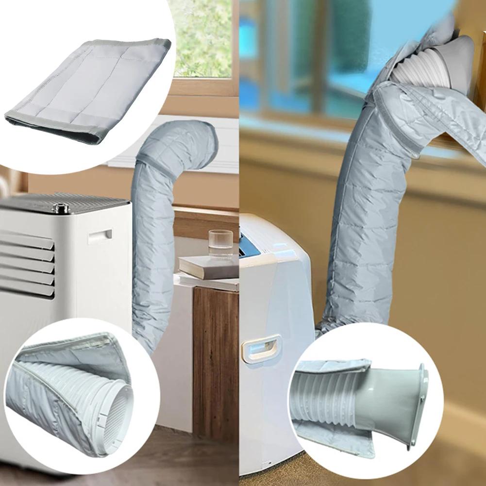 Air Conditioner Hose Cover Exhaust Pipe Protection Cover Dustproof Heat Insulation Wrap Interface Protective Sleeve Accessory