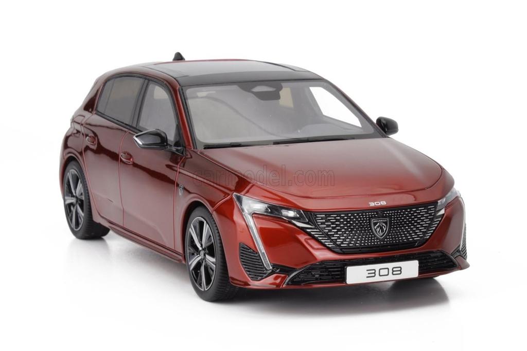 Miniature Car 1/18 Peugeot 308 GT OTTO-MOBILE 1/18 PEUGEOT 308 GT 2022 RED OT1140