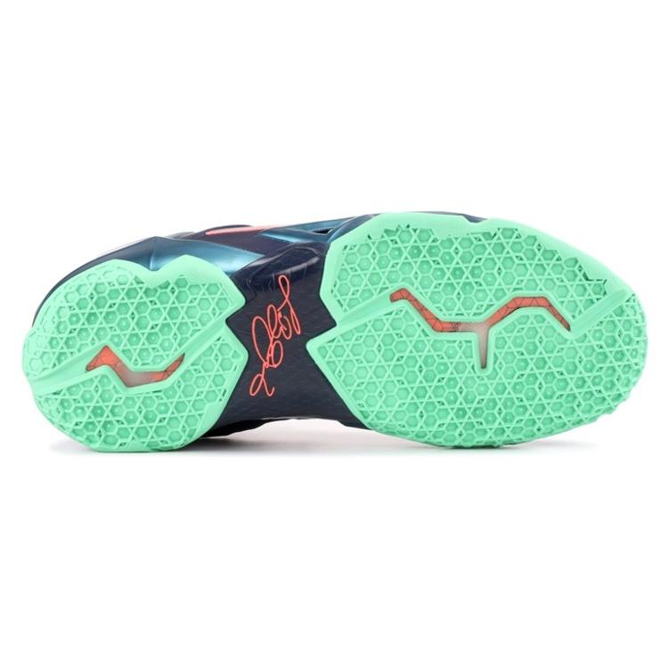 Nike LeBron 11 'Miami vs Akron' (Unisex) Brave Blue / Green Glow-Mineral Teal-Atomic Pink Basketball Shoes 616175 400