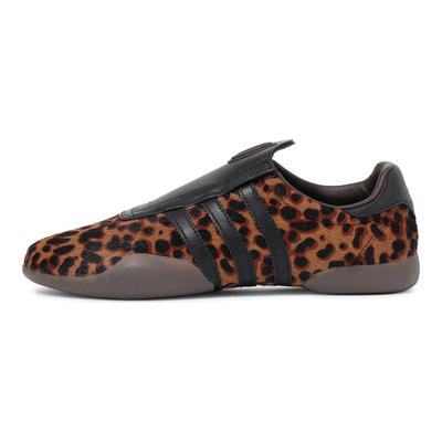Taekwondo Mei Luipaard Dames Sneakers Bruin Leverancier-Kleur Kern-Zwart JS0298