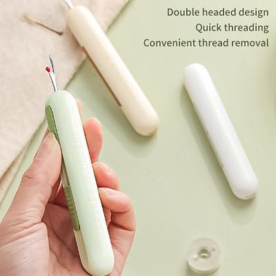 Needle Threader For Hand Sewing 2-In-1 Stitching Remover And Threader Household Sewing Accessories Double End Design Needle Work
