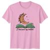 Book Lover I Read Past My Bedtime Moon TShirt Reading Hobby Tee