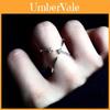 Star Shape Adjustable Copper Ring With Embedded Crystals For Women And Men