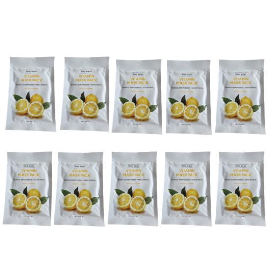 

a0466 Ezymind Anti-Wrinkle Mask Pack 27 ml × 10 Sheets (Collagen / Aloe / Vitamin) Vitamin