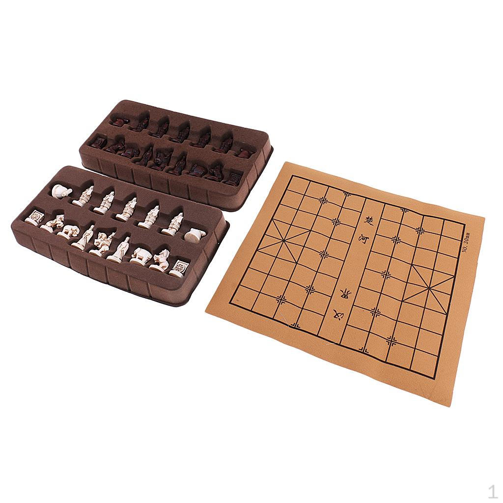 Vintage Stereoscopic Chess Folding Board Chinese Traditional Xiangqi