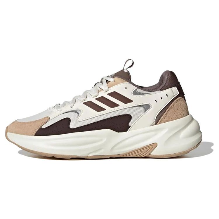 Adidas Ozwave Mesh Comfortable Versatile Mid-Top Dad Shoes Unisex Sneakers Brown IE6059