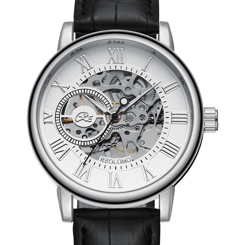 UTHAI M2 Fashionable Men watch, hollowed out transparent automatic mechanical watch, business clock gift watches for man