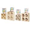 Parrots Feeding Toy Wood Birds Play Stand Interactively Pet Toy Supply for Foraging and Perching
