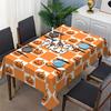 1pc 1pcs Vintage Pumpkin Checkerboard Tablecloth Suitable for Weddings, Parties, Birthdays, Christmas, Day of the Dead, Thanksgiving, Valentine's, Hal
