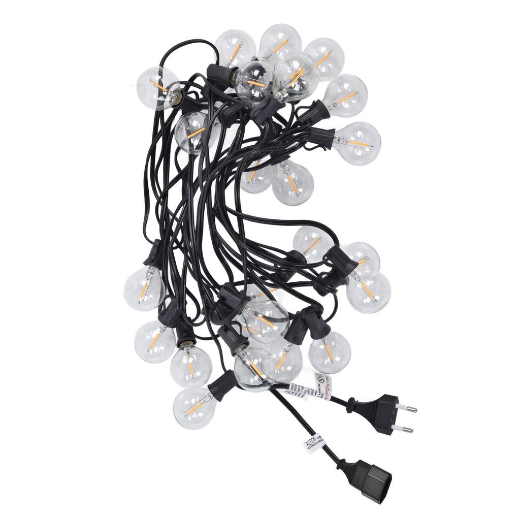 G40 25LEDs 8m Hanging Light Warm White Light Waterproof String Light Bulb for Outdoor Party