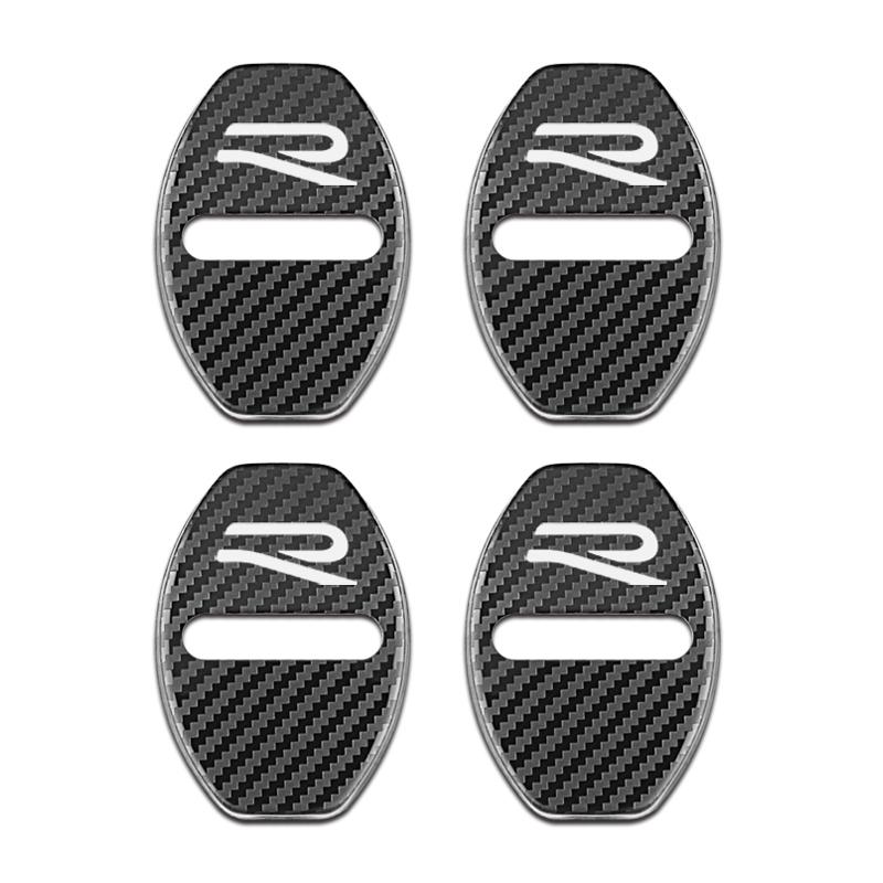 2026 Hot For VOLKSWAGEN VW New Door Lock Decoration Rust Protection Stainless Steel Cover New R Logo for VW Volkswagen Golf 8 MK