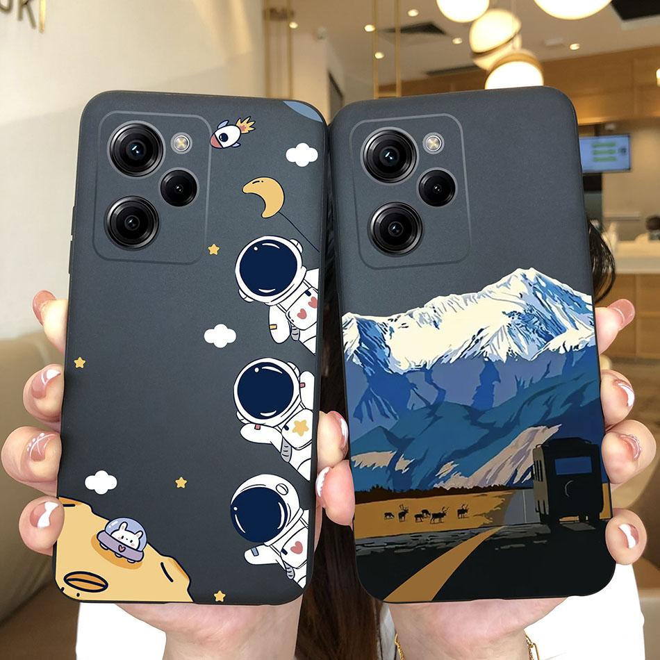 Silicone Case For Xiaomi Poco X5 Pro Pilot Bear Back Cover For POCOX5 X5Pro 5G Poco X 5 Pro Soft Matte Protective Phone Cases
