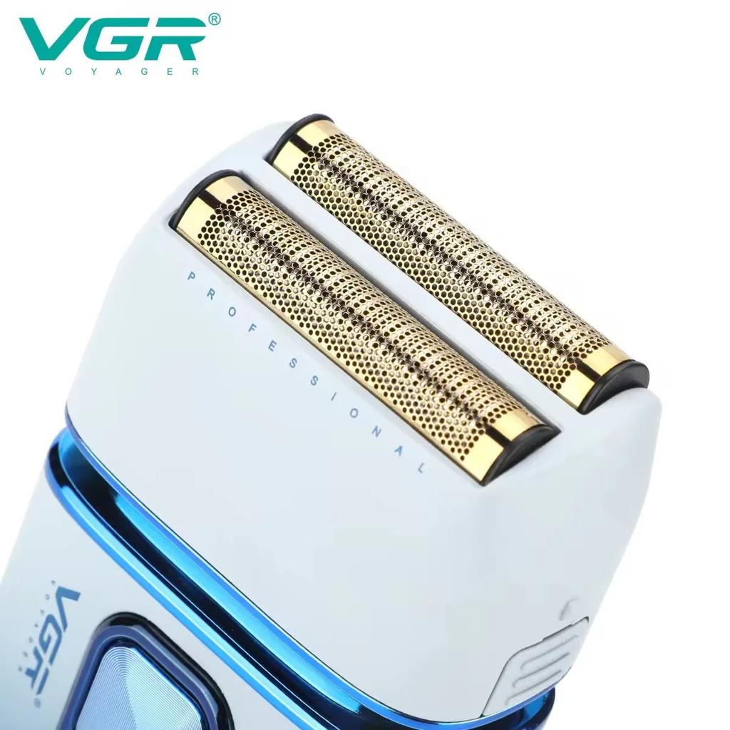 VGR Shaver For Men Professional Electric Shaver Waterproof Wet Dry Bald Head Razor Rechargeable Shaving Machine