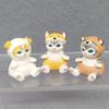5pcs/6pcs Kawaii Cat Action Doll Cute PVC Model Toys Desktop Decoration Animal Headgear Doll Christmas Gifts