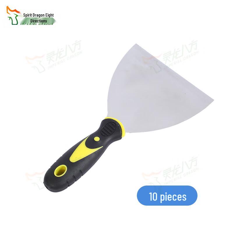 Stainless Steel Rubber Handle Putty Knife 10-Pack