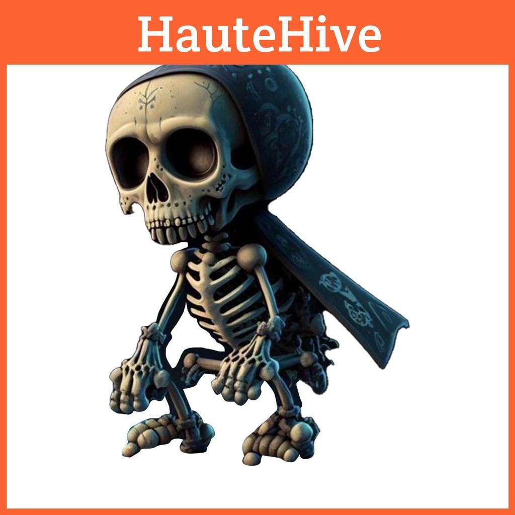 Skull Car Cartoon Pendant Acrylic Flat Surface Design Halloween Decoration