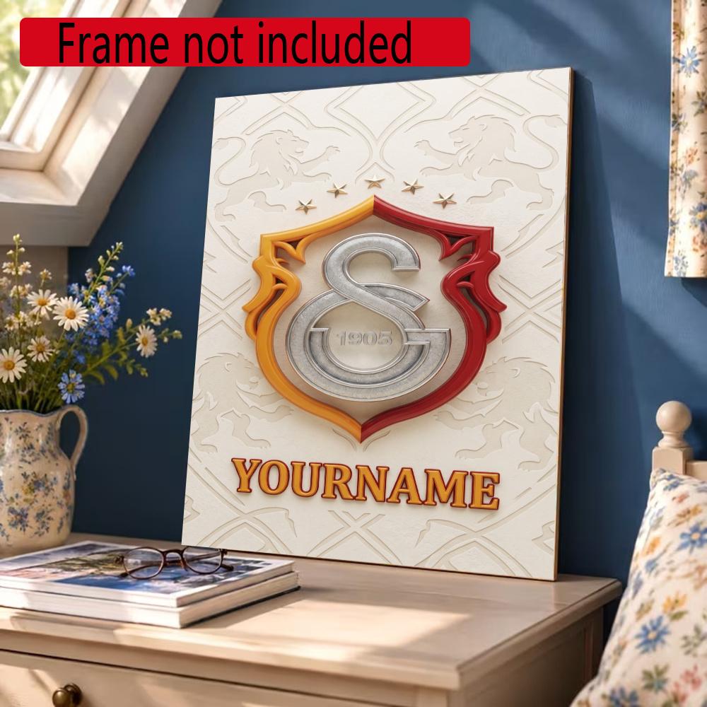 Galatasaray Customize Your Name Diamond Painting Round Diamond Rhinestones Mosaic Diamond Embroidery Wall Paintings Rhinestones Gift Frameless