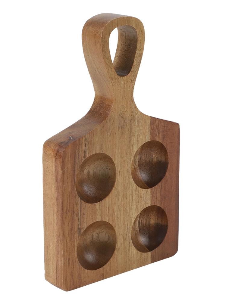 Compact Dimensions Egg Holder For Kitchen Japanese Wooden Egg Tray