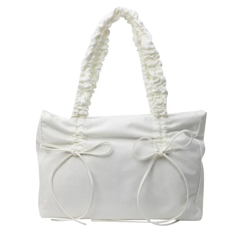 Solid Large Capacity Casual Tote Bags Soft Interior Compartment Hot Sale Bags for Women Zipper Nylon Women's Handbags