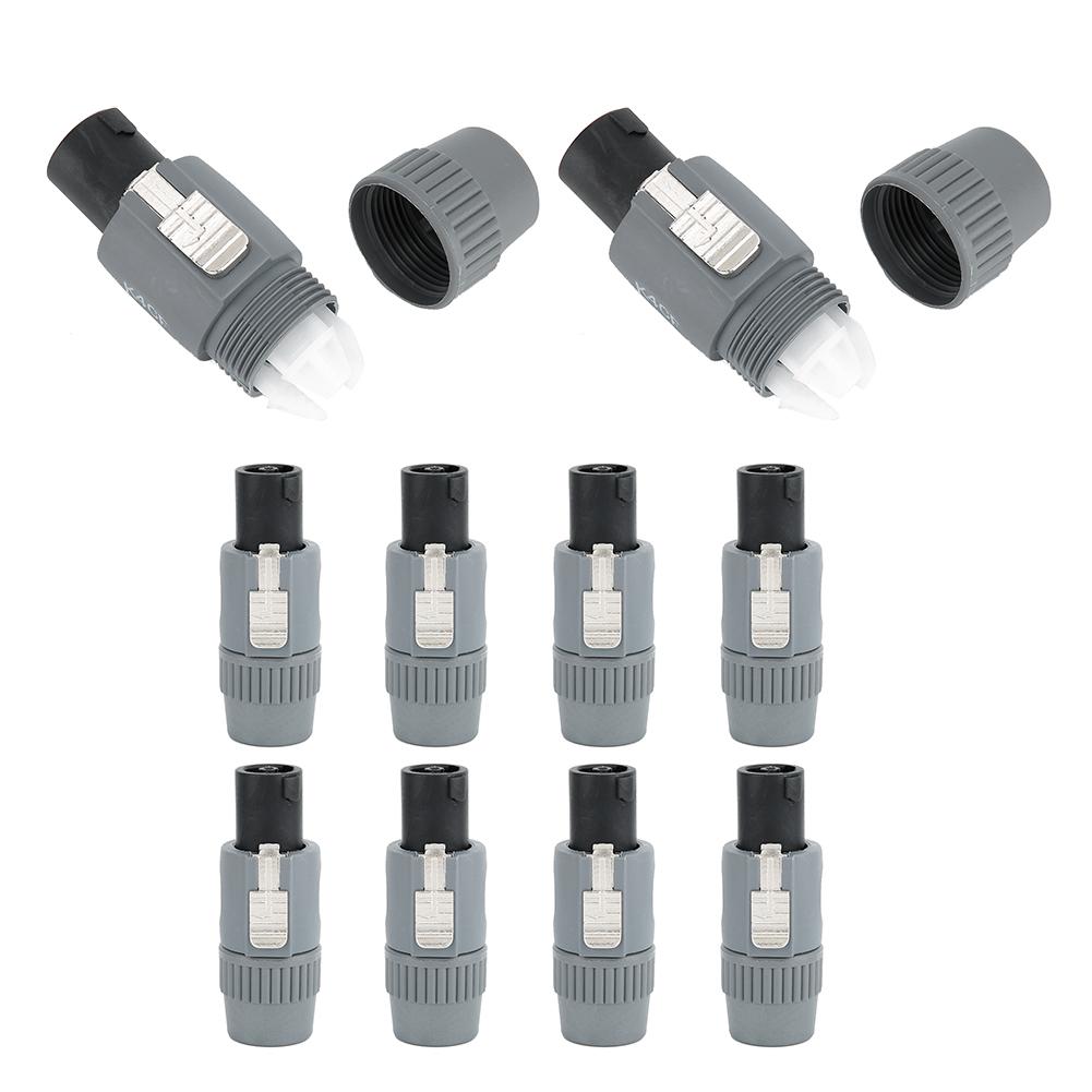 10 Stück 4 Farben Luftfahrt Chassis Stecker Buchse Bühnenlicht Professioneller Audio Video Anschluss Strombuchse