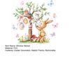 Easter Bunny Window Sticker Waterproof PVC Self-adhesive Home Office Living Room Colorful Egg Tree Rabbit Wall Art Decoration Decal
