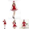 Deluxe Christmas Santa Claus Adult Female Performance Skirt Set