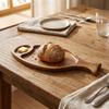 Natural Serving Platter Rustic Fish Shaped Plate Snacks Tray Solid Wood Tray  Living Room