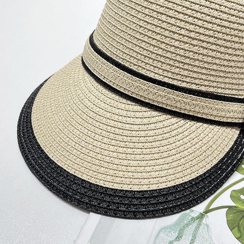 New Cap Hat Women's Summer Thin Hat Breathable Cute Resort Equestrian Hat Beach Sun Straw Hat