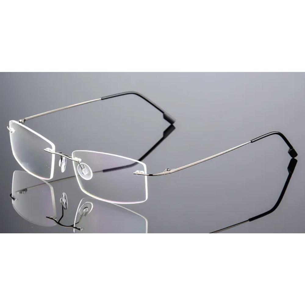 Titanium Myopia glasses for men women rimless frame prescription glasses near-sighted myopia eyeglasses Anti-blue Light Eyewear