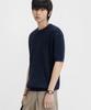 LEMAIN SECOND Oversized Washable Crew Neck Cable Short Sleeve Knit_5 Colors