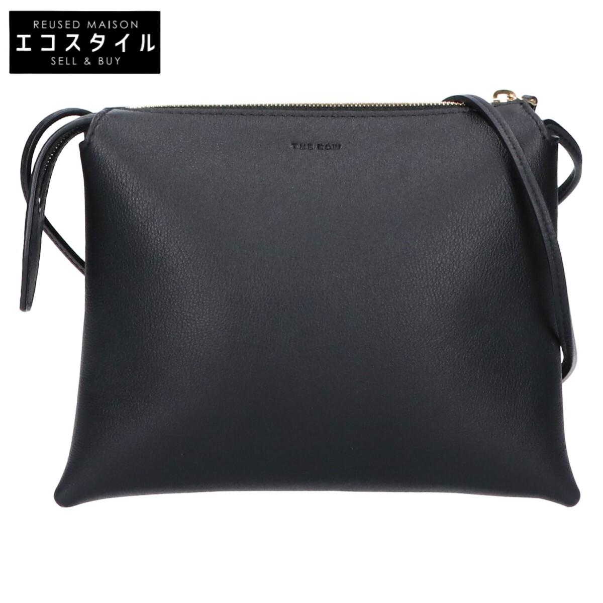 

THE ROW W1236 L52 NU MINI TWIN/New Mini Twin Leather Shoulder bag Black/GDHardwareUsed
