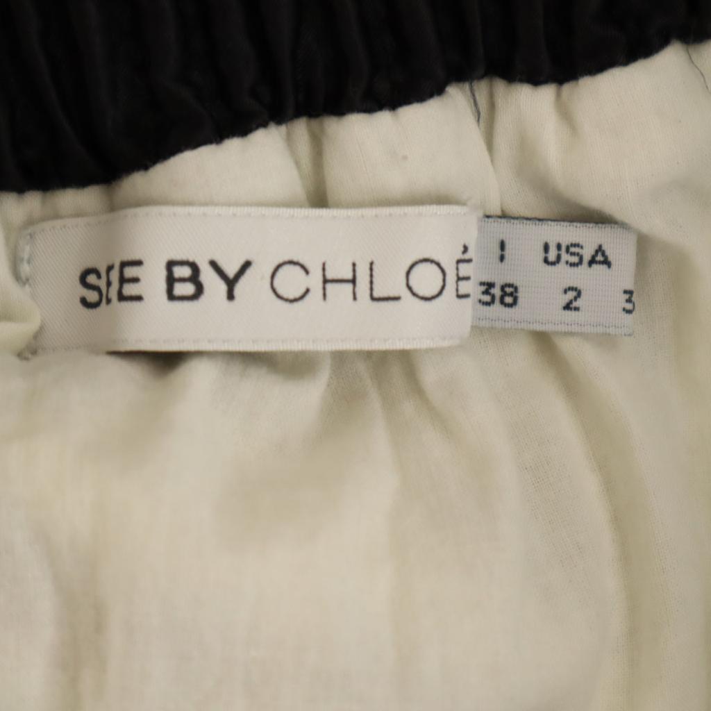 SEE BY CHLOE Mini length flare skirt 38 White system Women Used