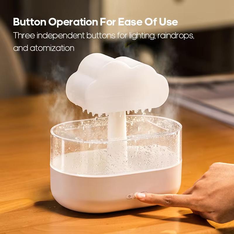 Rain Clouds Diffuser Zen Raindrops Air Humidifier Essential Oil Diffuser USB Desktop Ultrasonic Sprayer Diffuser Aromatherapy