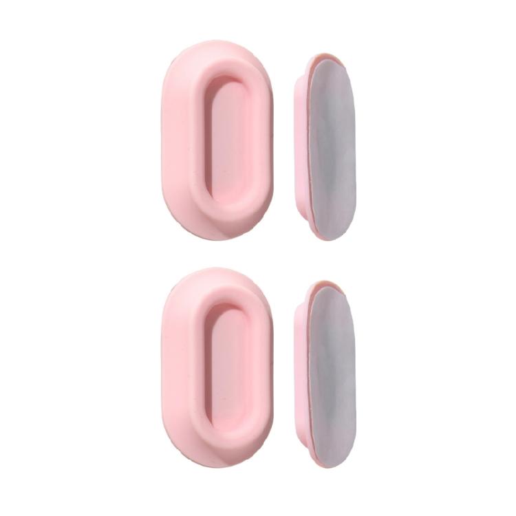 1Pair Silicone Magnetic Remote Control Holder Wall Mount for TV and Electronic Device Management