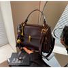 IELGY Autumn Winter Retro Ladies Messenger Bag All-Match Portable Small Square Bag