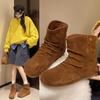 Damenmode Hundert Weiche Elastische Bequeme Stiefeletten Stoßdämpfend Rutschfest Lässig Sportlich Martin Boots